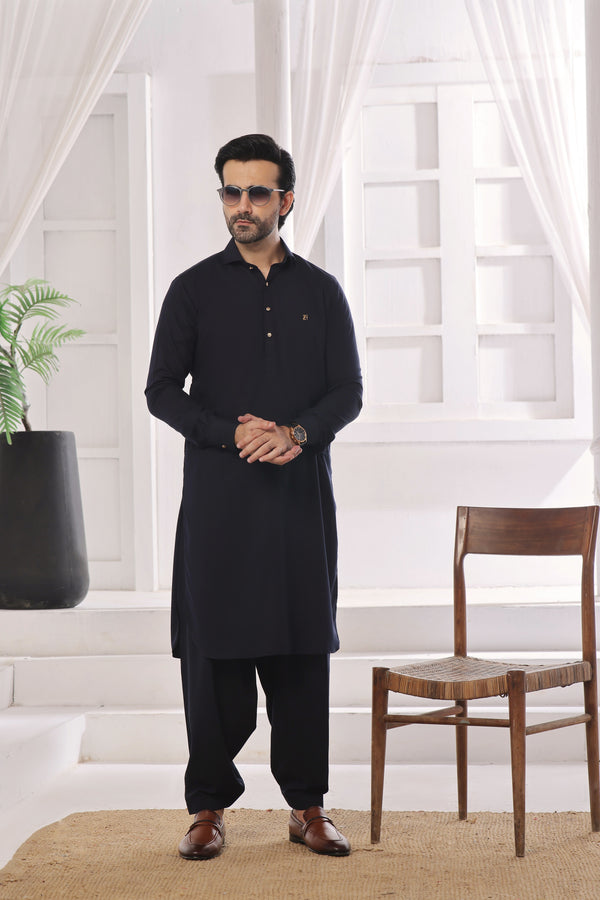 PREMIUM WASH N WEAR SHALWAR KAMEEZ BLUE